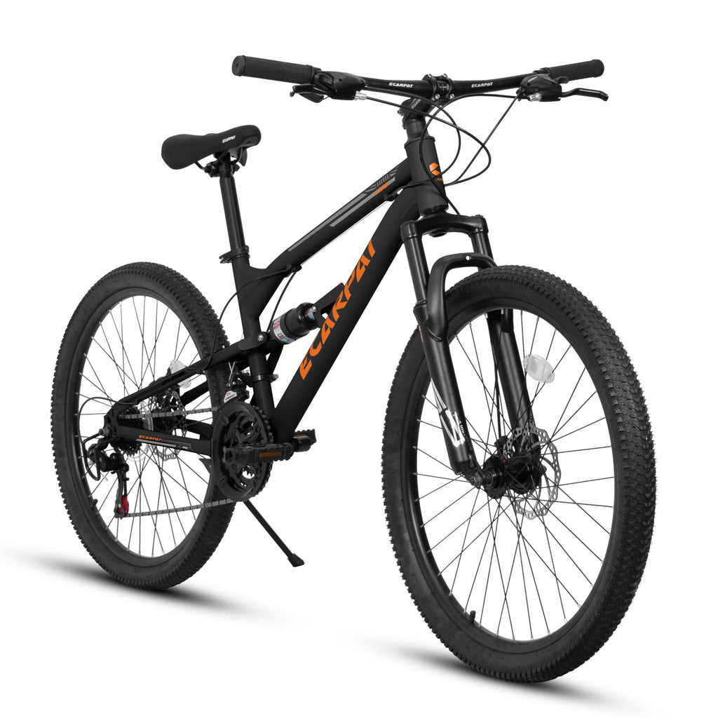 26 Inch Mountain Bike for Adult with 21 Speed Steel Frame Dual Shock Disc Brakes